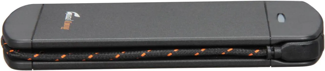 Alt view image 3 of 6 - EAGLE ET-CS2PESU2-BK 2.5" Black SATA I/II USB 2.0 & eSATA External Enclosure with built-in USB cable