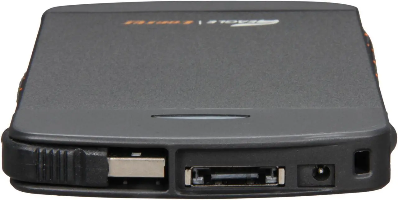 Alt view image 4 of 6 - EAGLE ET-CS2PESU2-BK 2.5" Black SATA I/II USB 2.0 & eSATA External Enclosure with built-in USB cable