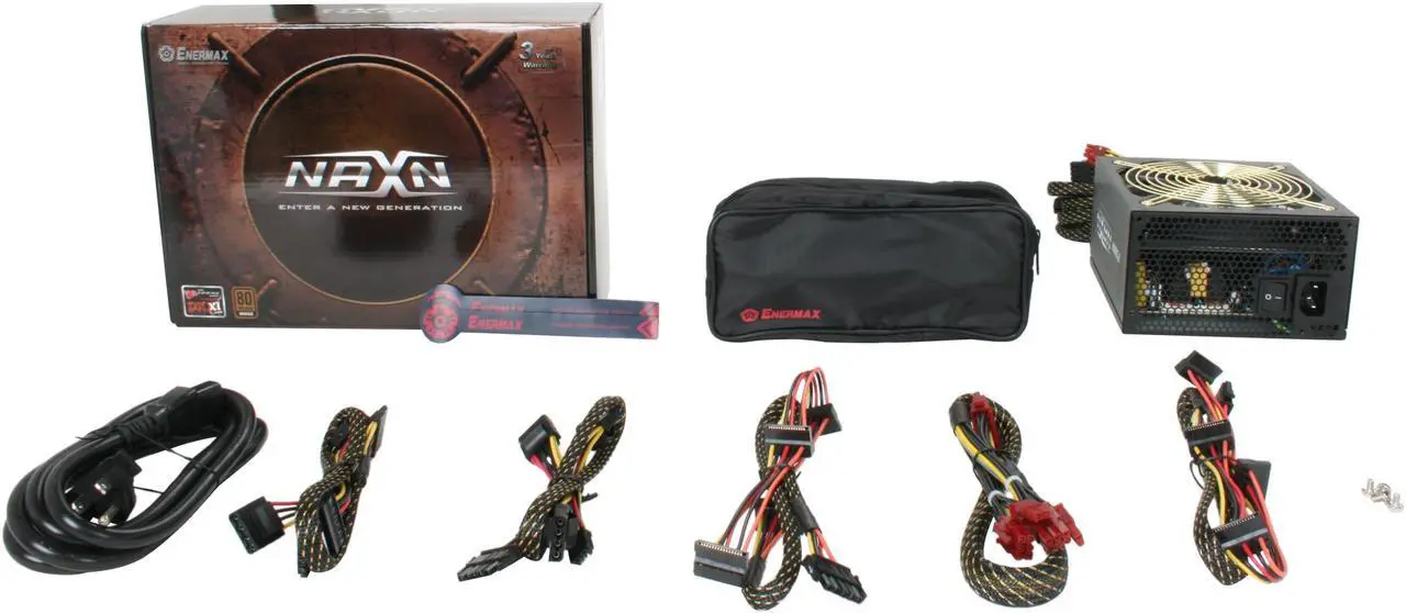 Alt view image 7 of 7 - ENERMAX NAXN 82+ ENM750AWT 750 W ATX12V v2.3 SLI Ready CrossFire Ready 80 PLUS BRONZE Certified Modular Active PFC Power Supply