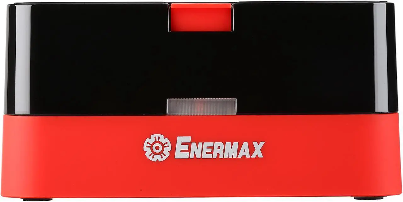 Alt view image 3 of 7 - ENERMAX EB310SC 2.5" & 3.5" Black / Orange SATA I/II/III USB 3.0 USB 3.0 Hard Drive Docking, Hot Swap, Super Charge Port, SATA I/II/III HDD or SSD