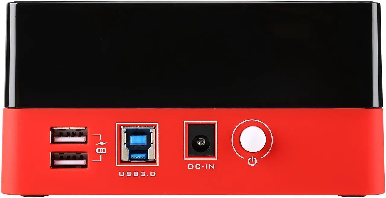 Alt view image 5 of 7 - ENERMAX EB310SC 2.5" & 3.5" Black / Orange SATA I/II/III USB 3.0 USB 3.0 Hard Drive Docking, Hot Swap, Super Charge Port, SATA I/II/III HDD or SSD