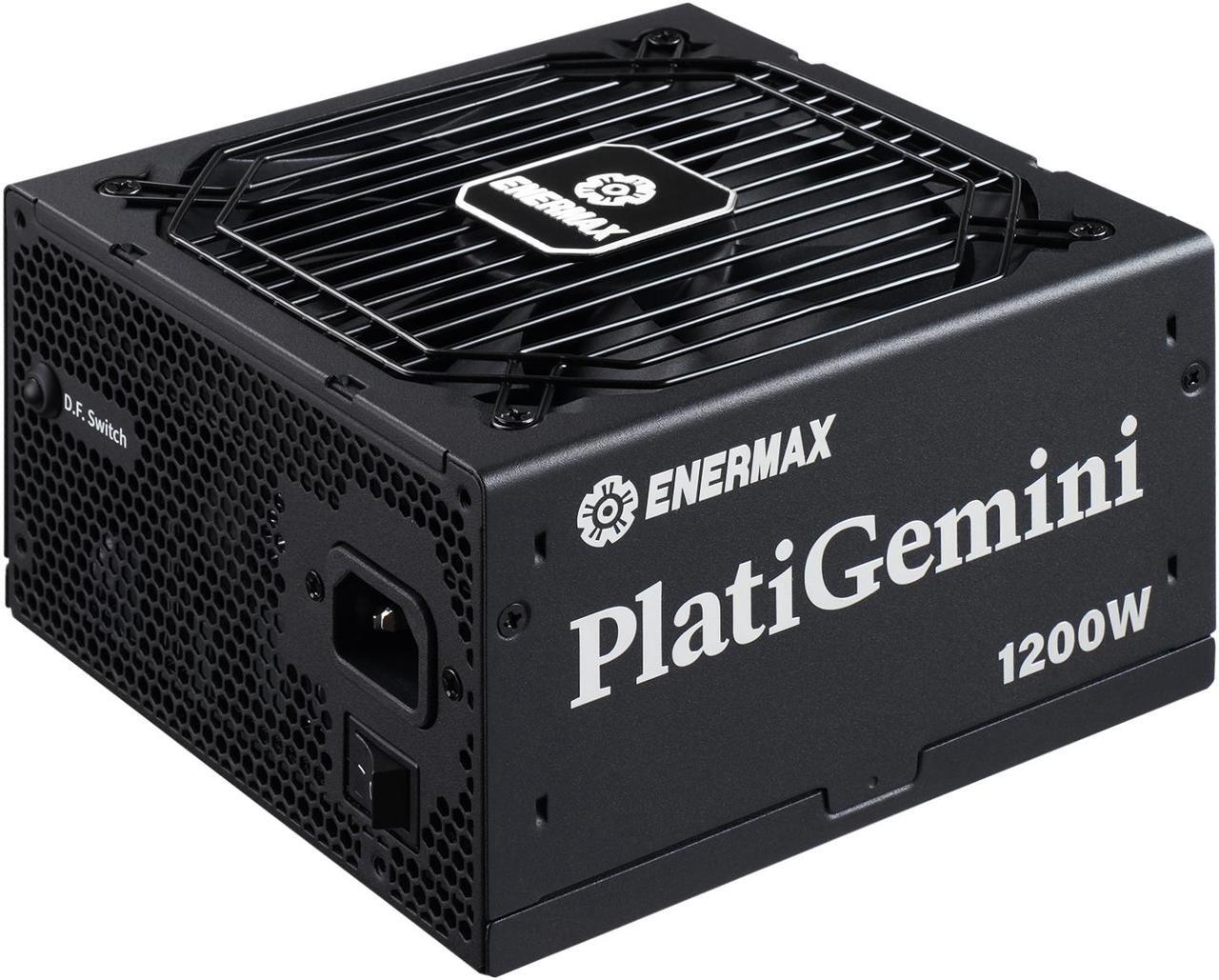 Alt view image 2 of 7 - ENERMAX PlatiGemini 1200W ATX 3.1 & ATX12VO Full Modular, 80+ Platinum, 600W 12V-2x6 Connector, Japanese Capacitors, Mesh Sleeved Cables,  Power Supply