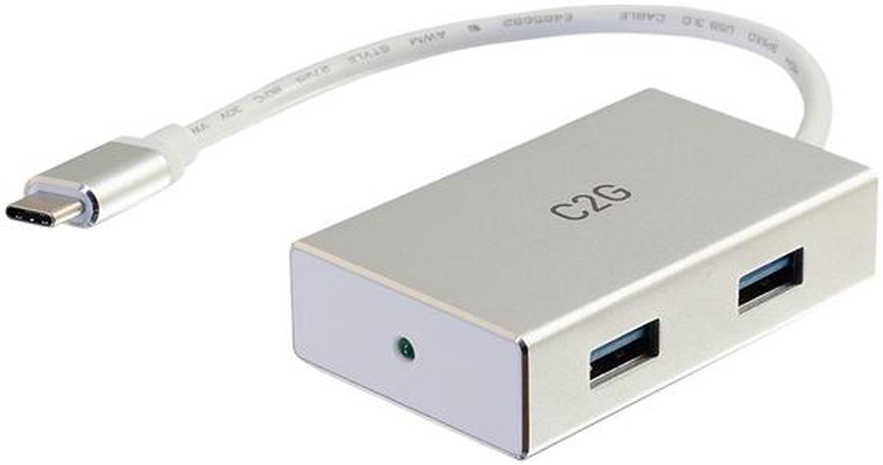 Alt view image 2 of 3 - C2G 29827  USB C Hub - USB 3.0 Type-C to 4-Port USB A Hub