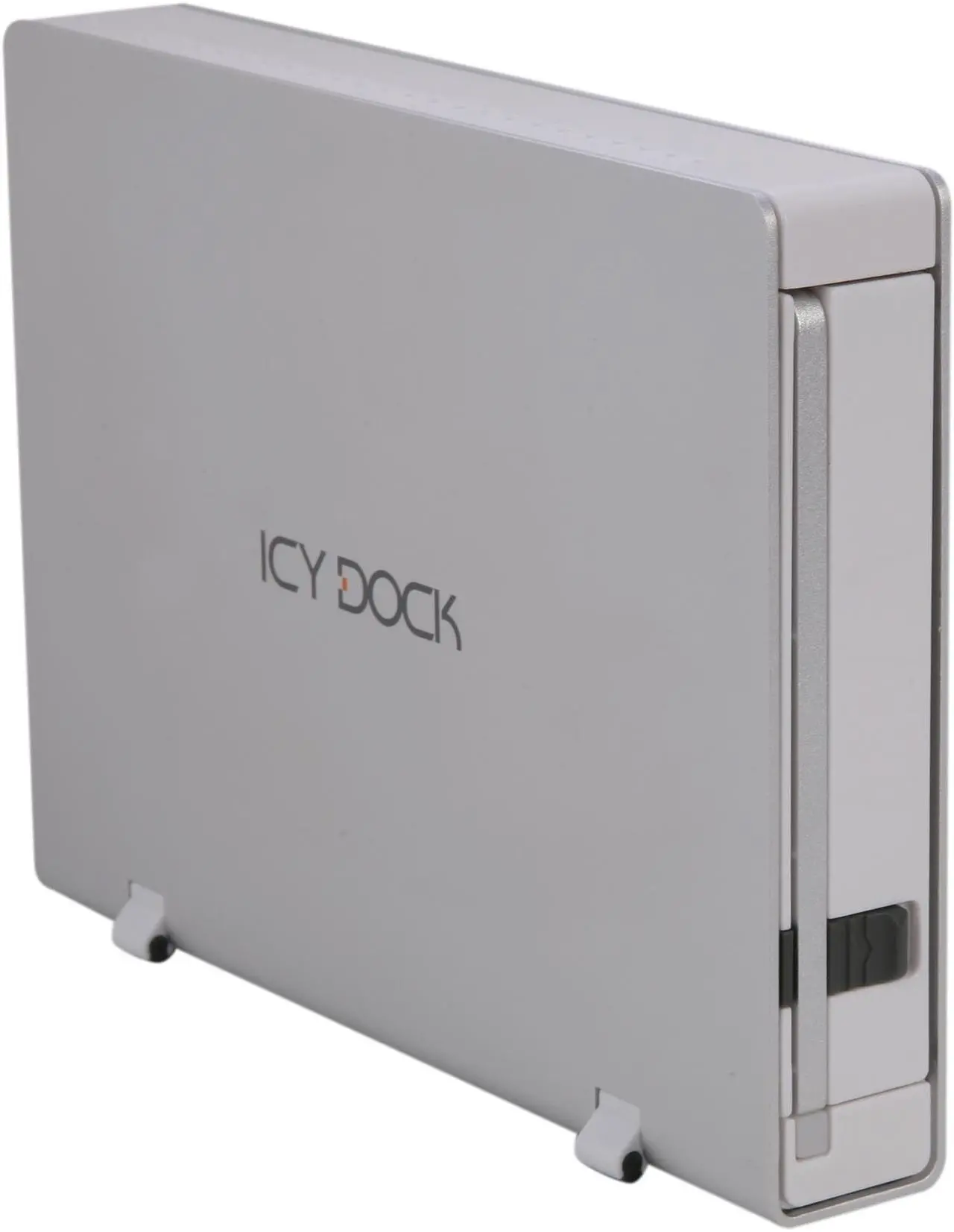 Main image of ICY DOCK MB559U3S-1S Aluminum / Plastic 3.5" Pearl White SATA I/II/III USB 3.0 & eSATA Professional Ultra Slim External Hard Drive Enclosure