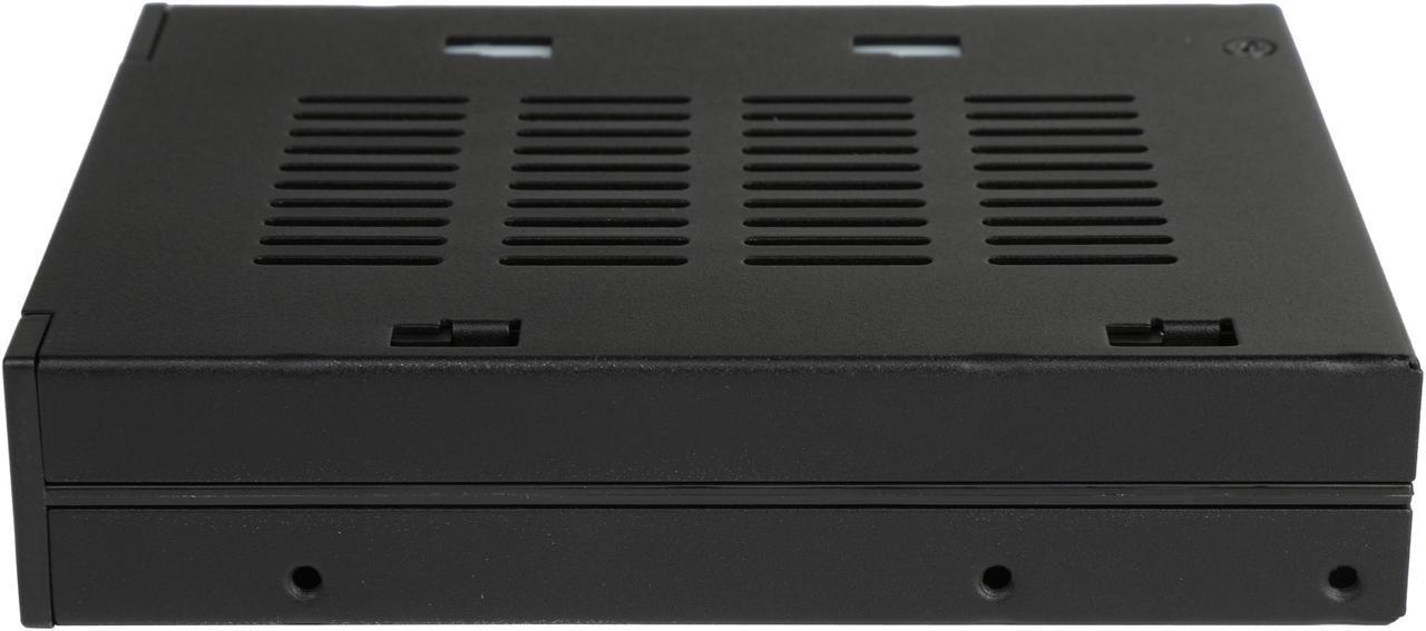 Alt view image 4 of 6 - ICY DOCK Dual Bay 2.5 to 3.5 SATA / SAS SSD/ HDD Trayless Hot-swap Dock / Mobile Rack For 3.5 Drive Bay - flexiDOCK MB522SP-B