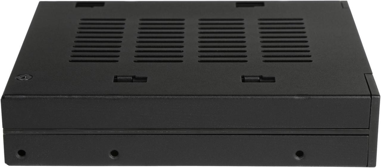 Alt view image 6 of 6 - ICY DOCK Dual Bay 2.5 to 3.5 SATA / SAS SSD/ HDD Trayless Hot-swap Dock / Mobile Rack For 3.5 Drive Bay - flexiDOCK MB522SP-B