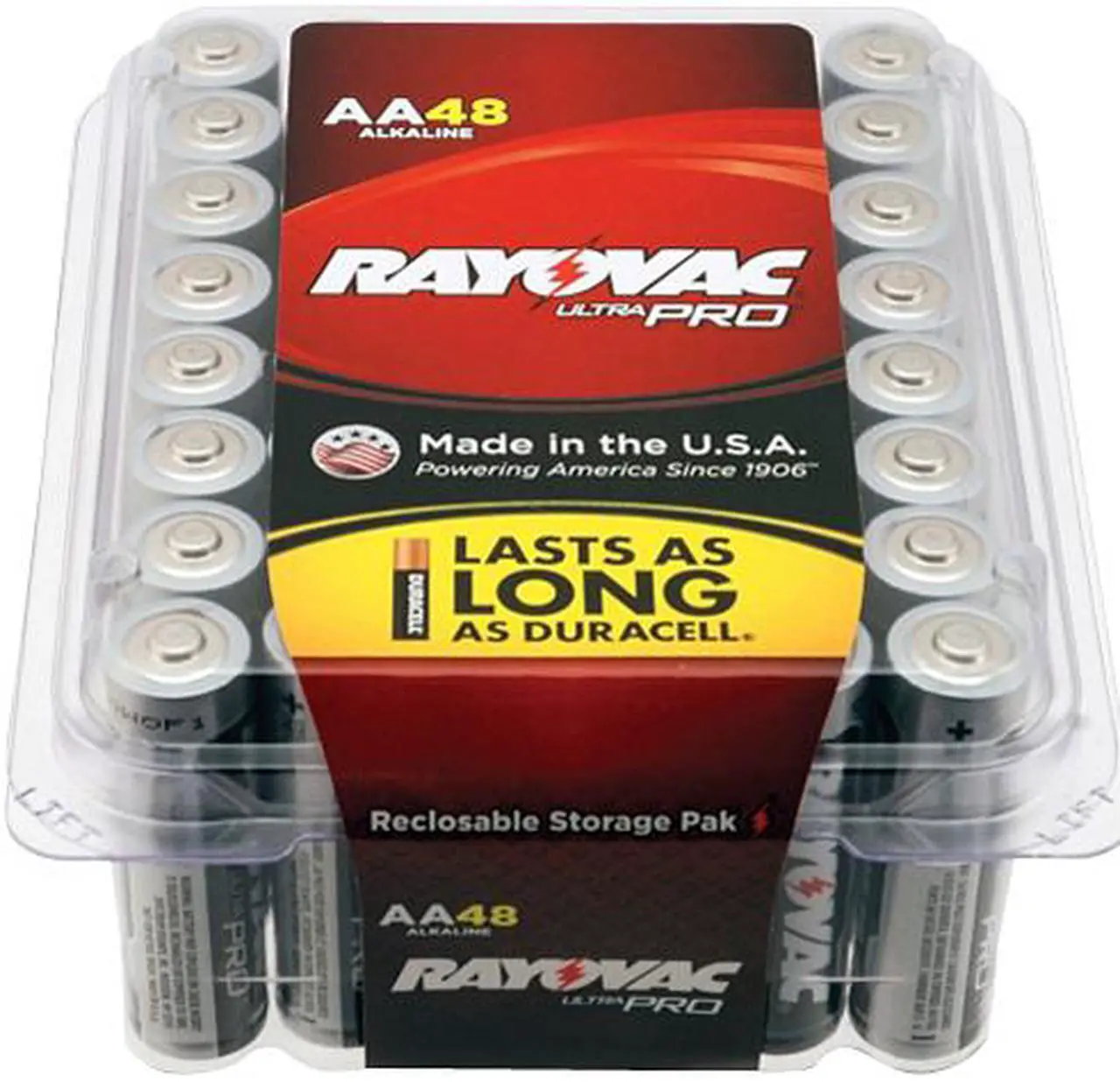 Main image of Rayovac ALAA-48F Mercury Free Alkaline Batteries, AA 48 Pk