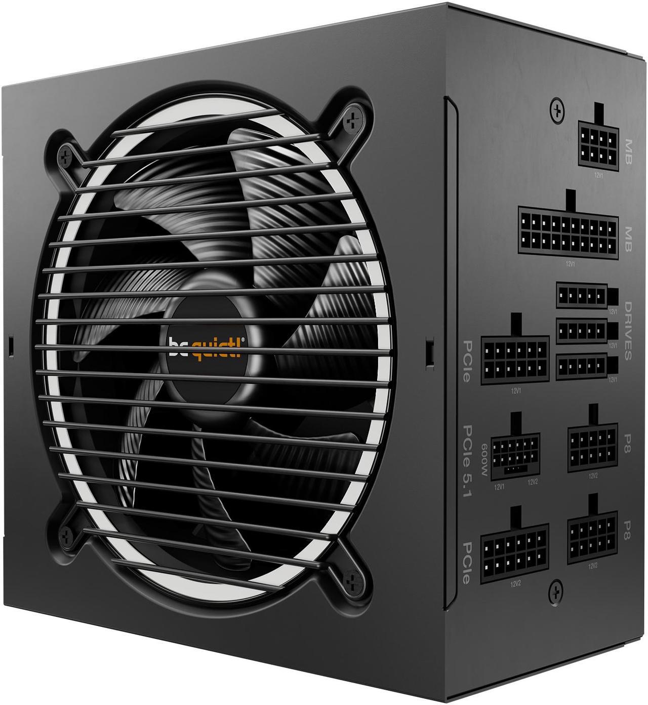 be quiet Pure Power 12 850W 850 W ATX (ATX3.1/ ATX3.0 Compatible) 80 PLUS GOLD Certified Non-Modular ATX 12V Power Supplies