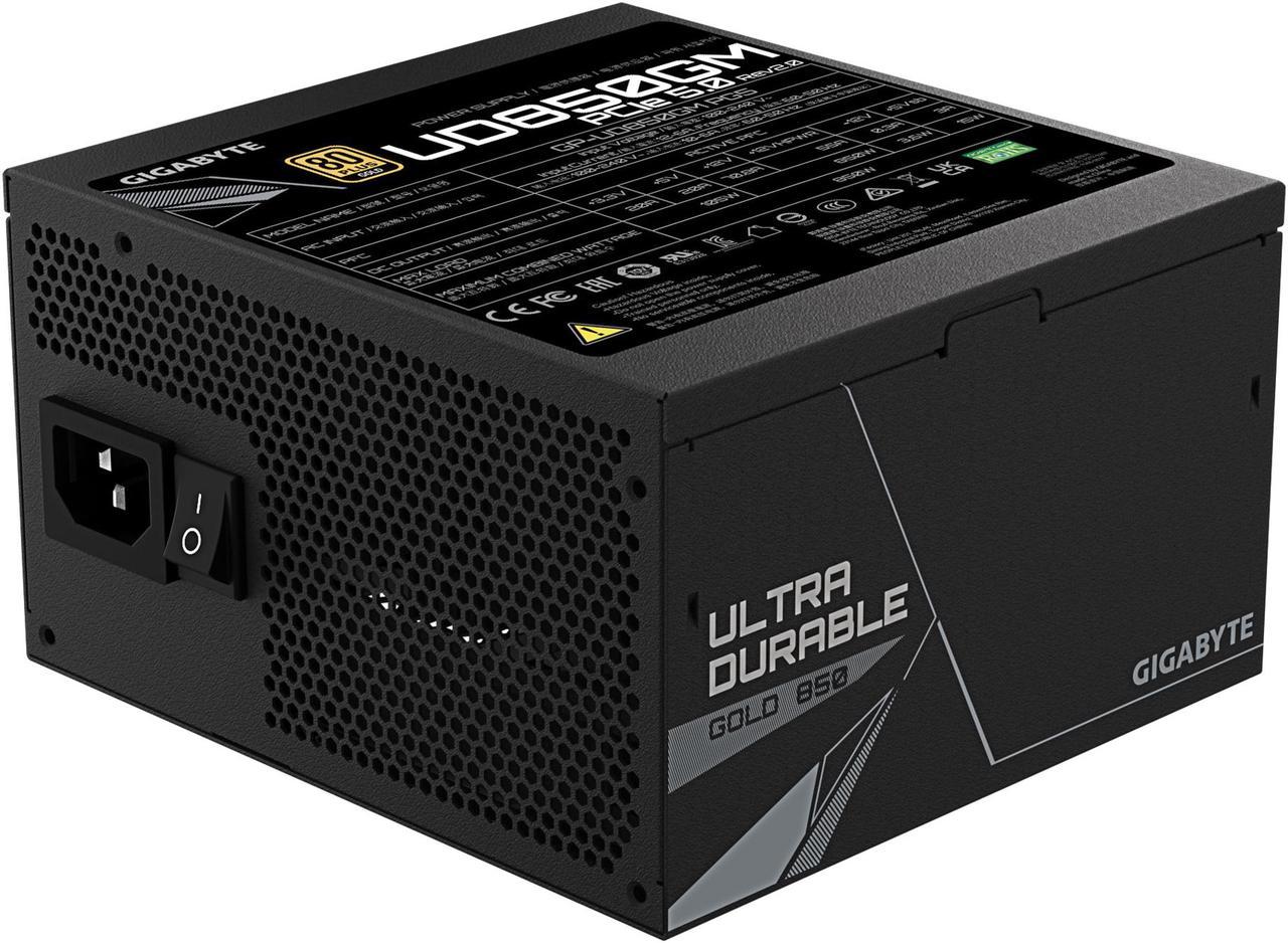 GIGABYTE GP-UD850GM PG5 Rev2.0 - PCIe5.0 Ready - ATX3.0 - 850W 80 Plus Gold Certified - Fully Modular Power Supply