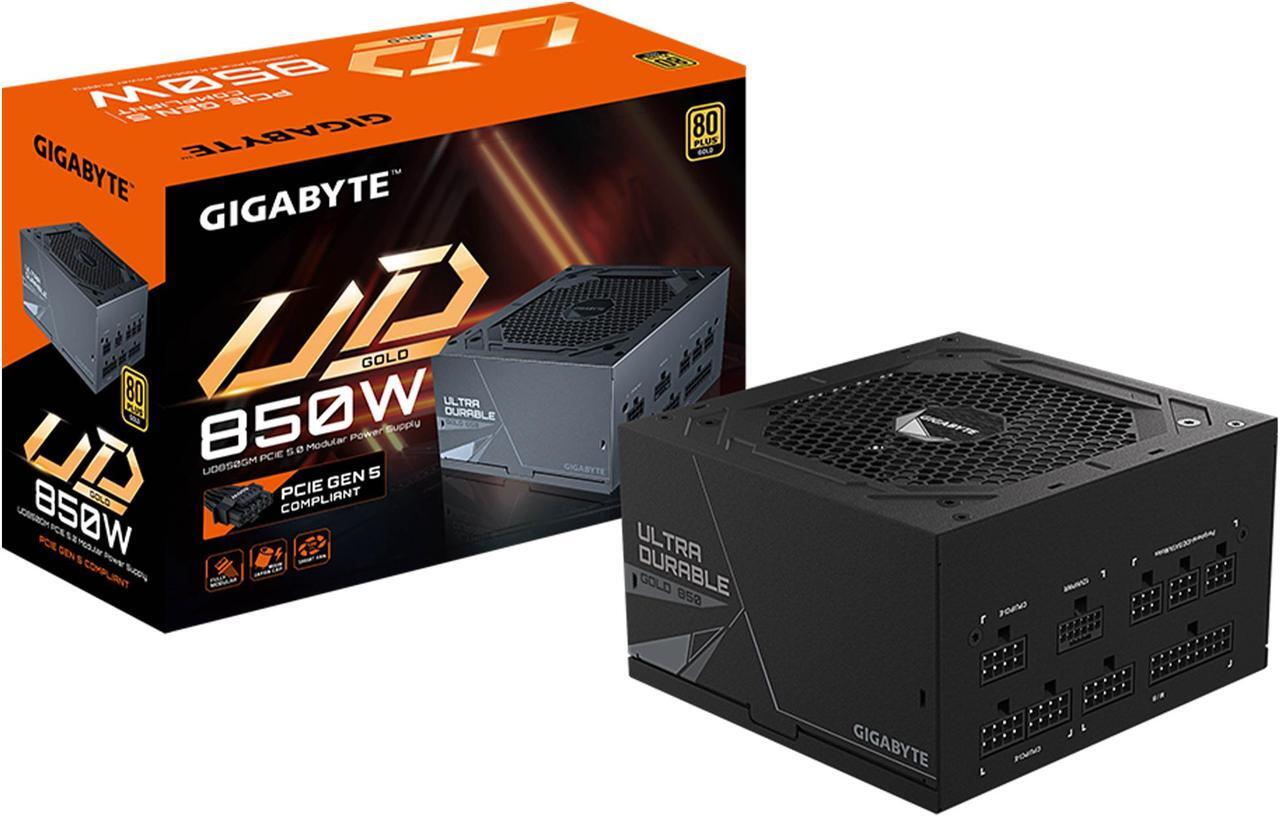 Alt view image 7 of 7 - GIGABYTE GP-UD850GM PG5 850W PCIe 5.0 Ready, 80 Plus Gold Certified, Fully Modular Power Supply