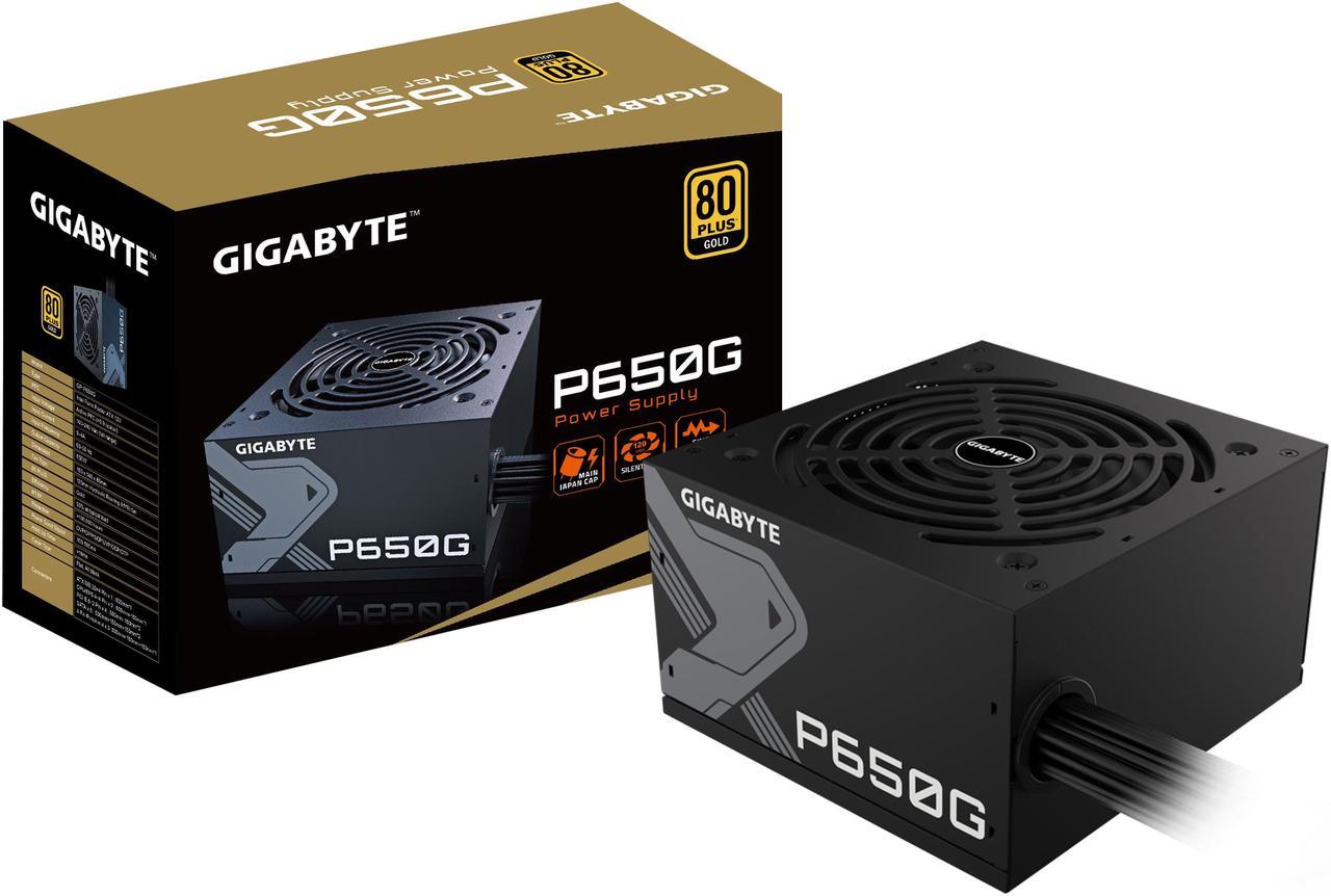 GIGABYTE P650G 650W 80 Plus Gold Certified Power Supply