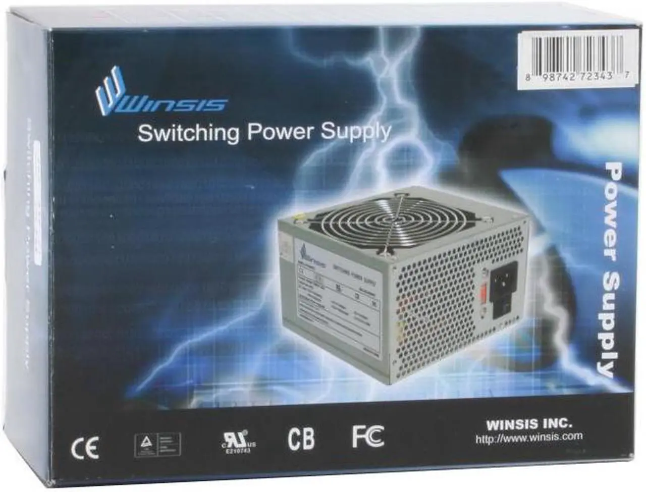 Alt view image 7 of 7 - Winsis KY-500ATX 400 W ATX12V Power Supply