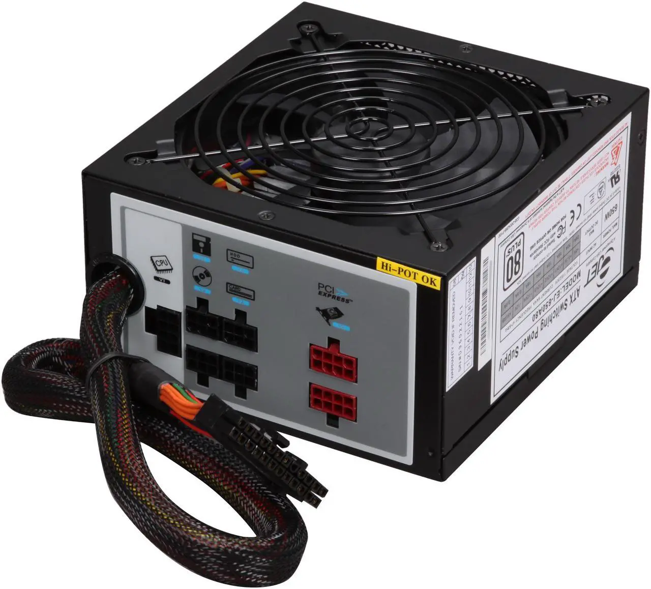 Alt view image 4 of 7 - DYNAPOWER USA EJ-650A80P 20+4Pin 650W Single Active PFC 80PLUS Certified Server Power Supply