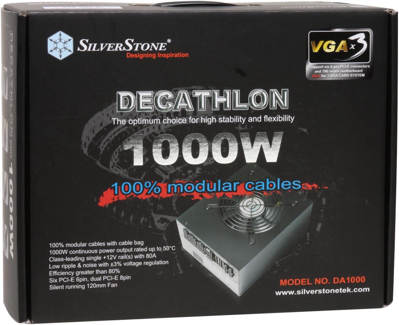 Alt view image 11 of 11 - SilverStone DA1000 1000 W ATX 12V 2.2 & EPS 12V SLI Ready CrossFire Ready Full Modular Active PFC Power Supply