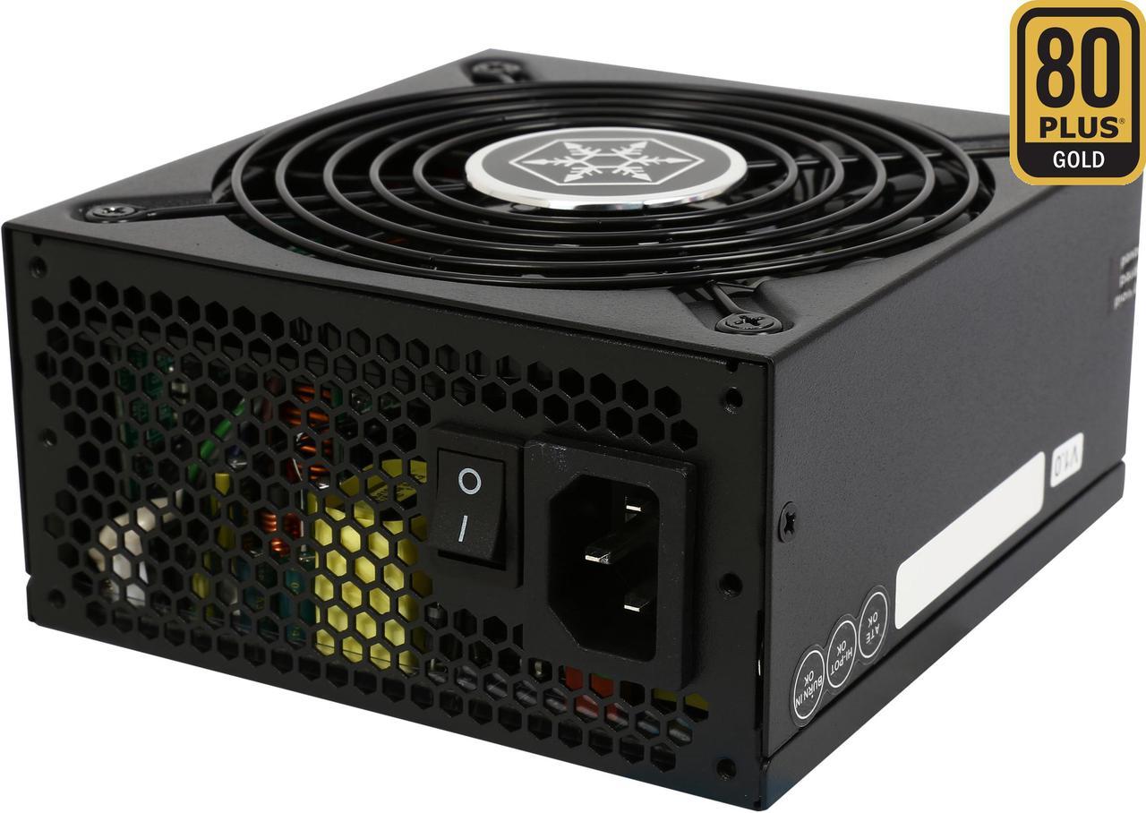 SILVERSTONE SX500-LG 500W SFX-L 80 PLUS GOLD Certified Full Modular Active PFC Power Supply, Silent running 120mm fan with 18dBA minimum (SX500-LG V2.0)