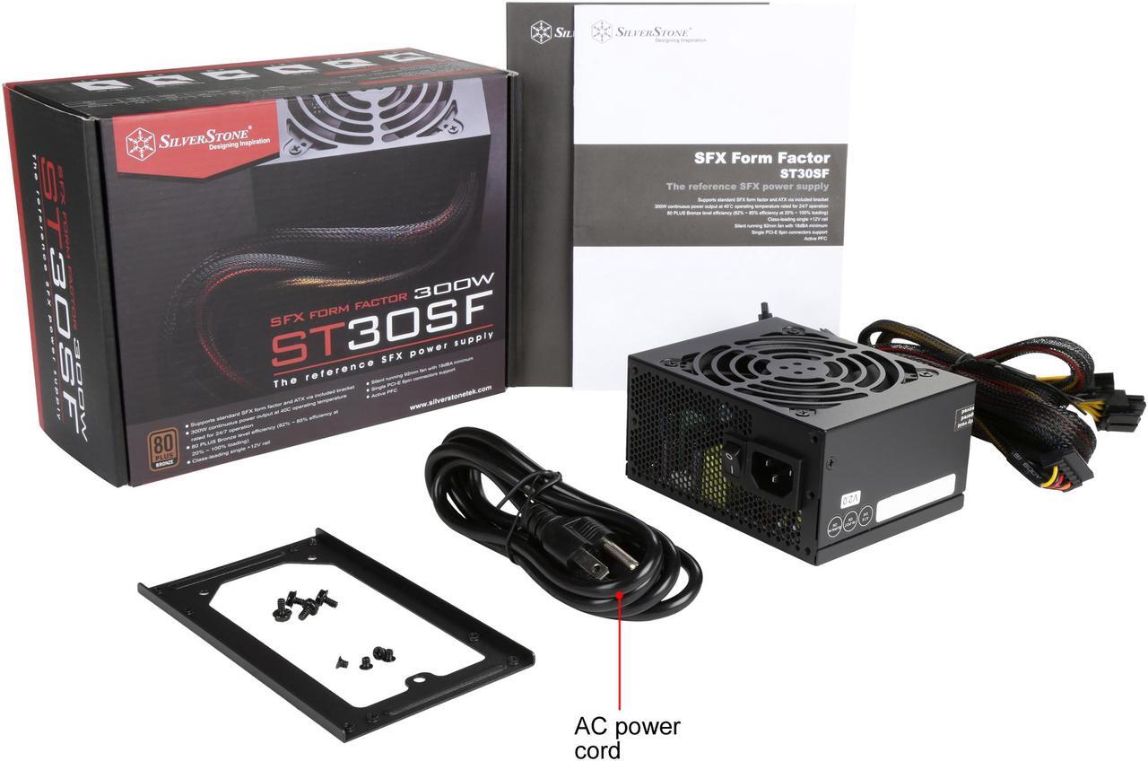Alt view image 8 of 7 - SilverStone SFX Series SST-ST30SF-V2 300 W SFX 80 PLUS BRONZE Certified Active PFC Power Supply