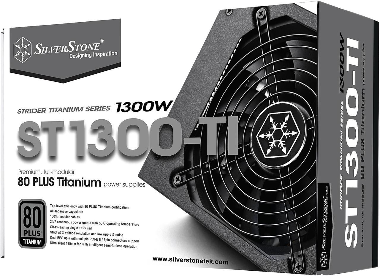 Alt view image 7 of 8 - SilverStone SST-ST1300-TI 1300 W ATX12V 80 PLUS TITANIUM Certified Active PFC Power Supply