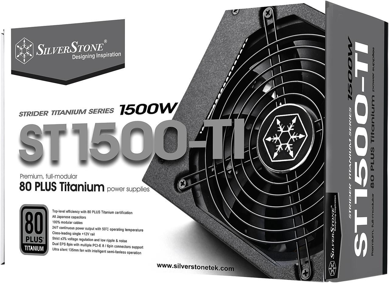 Alt view image 7 of 8 - SilverStone PS-ST1500-TI 1500 W ATX12V 80 PLUS TITANIUM Certified Active PFC Power Supply