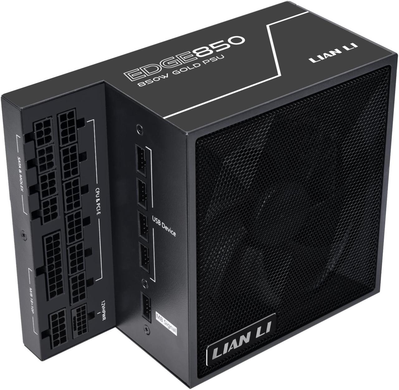 LIAN LI Edge series EG0850 Black, 850W ATX12V v3.1, 80 PLUS GOLD Certified , Full Modular Power Supply