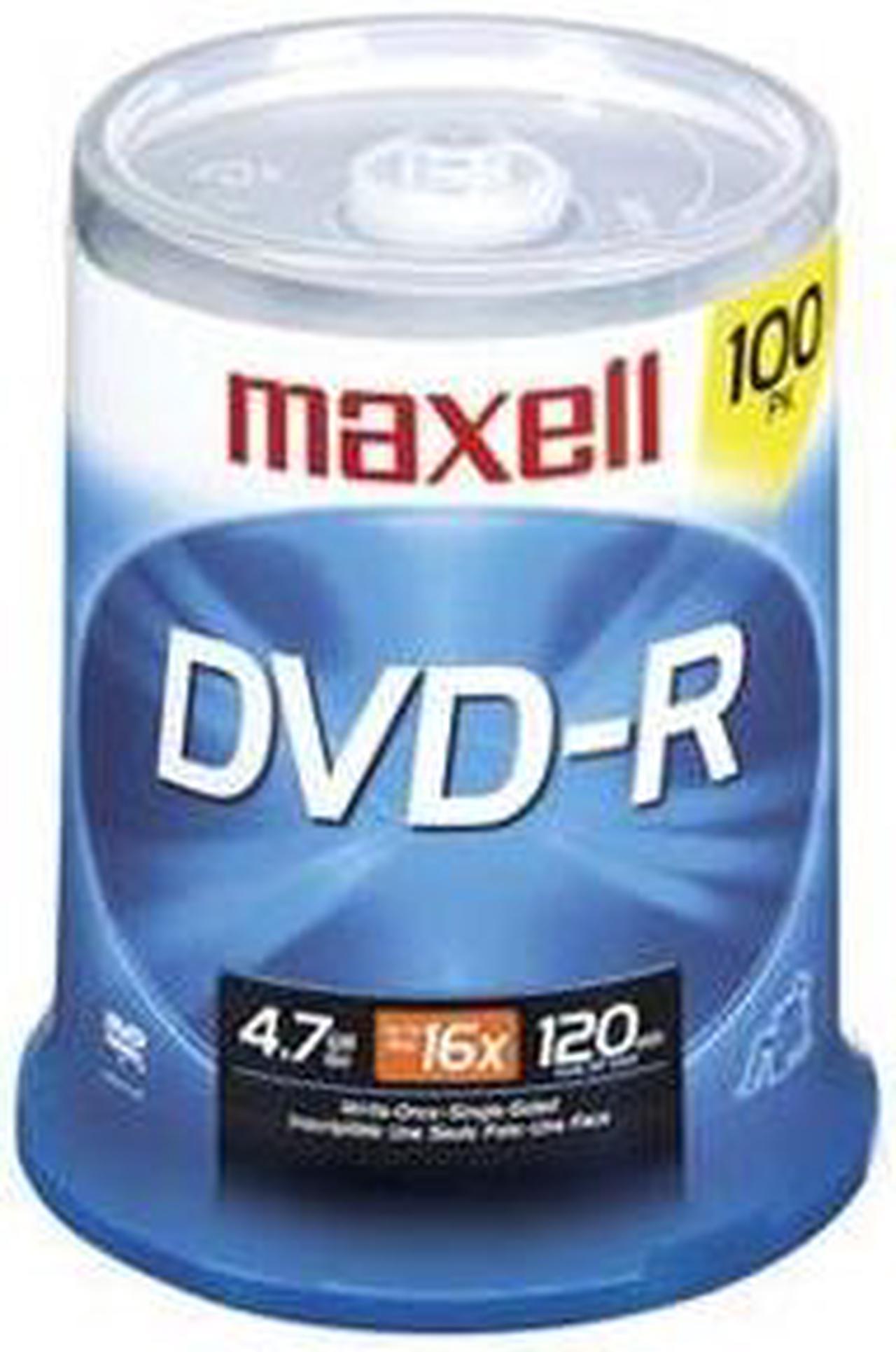 maxell 4.7GB 16X DVD-R 100 Packs Spindle Disc Model 638014