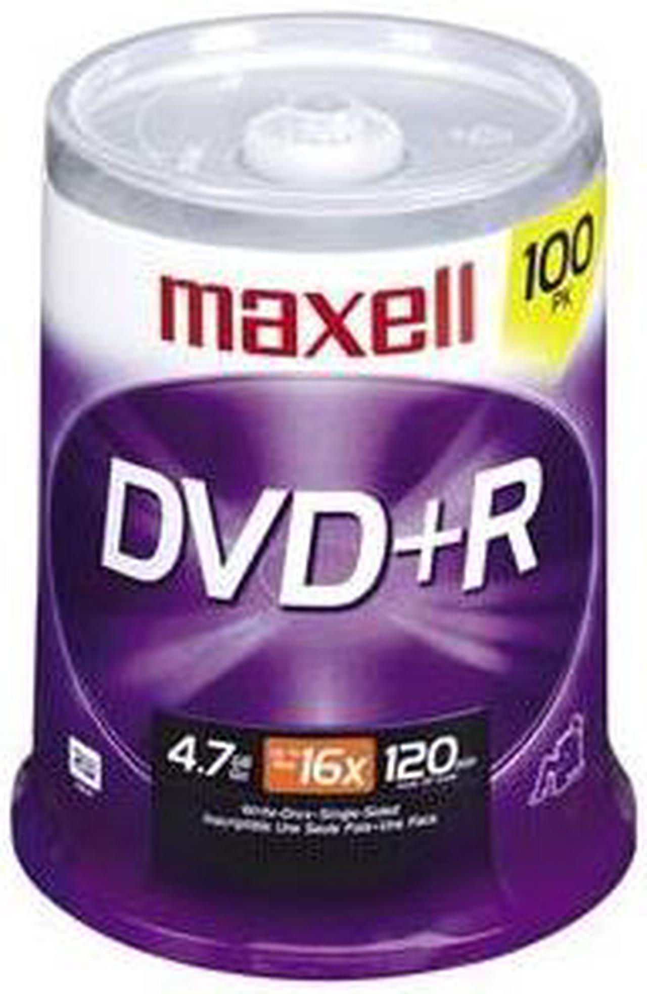 maxell 4.7GB 16X DVD+R 100 Packs Spindle Disc Model 639016