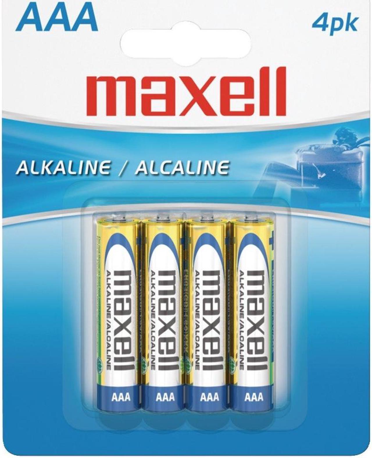 maxell 723865 - LR034BP 4-pack AAA Alkaline Batteries