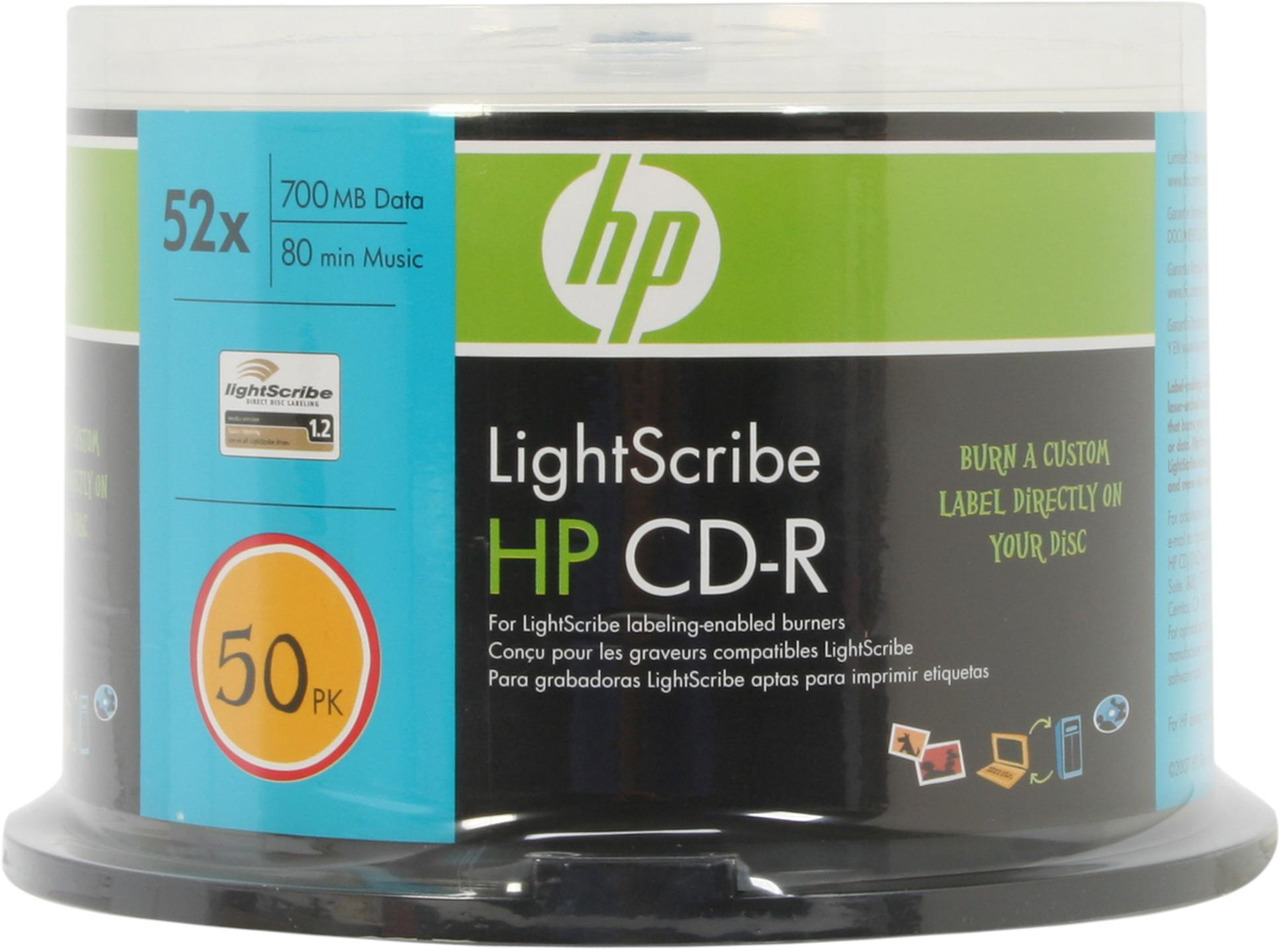 HP 52X CD-R LightScribe 50 Packs Disc Model 10036 - Newegg.com