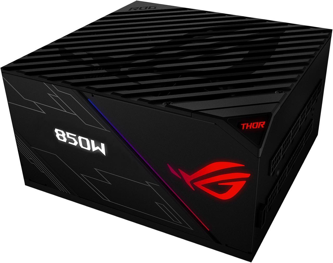 ASUS ROG Thor 850 80+ Platinum 850W Fully Modular RGB Power Supply with LIVEDASH OLED Panel and 10 Year Warranty