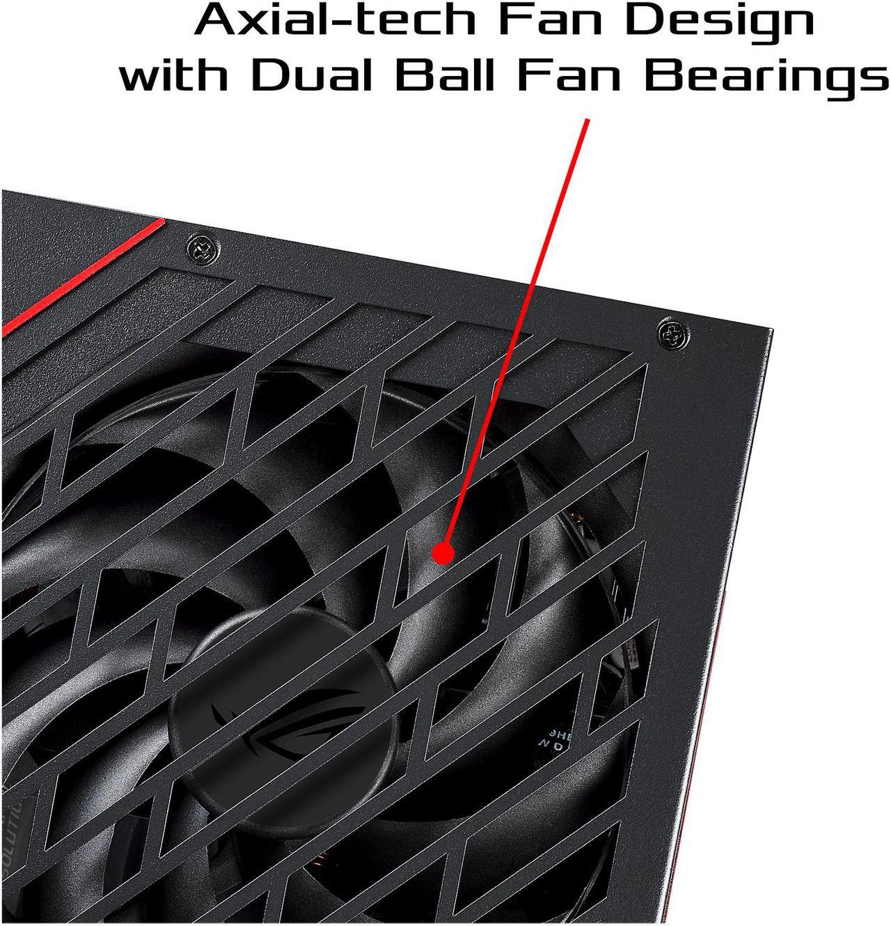 Alt view image 5 of 8 - ASUS ROG Strix 650 Full Modular 80 Plus Gold 650W ATX Power Supply with 0dB Axial Tech Fan and 10 Year Warranty