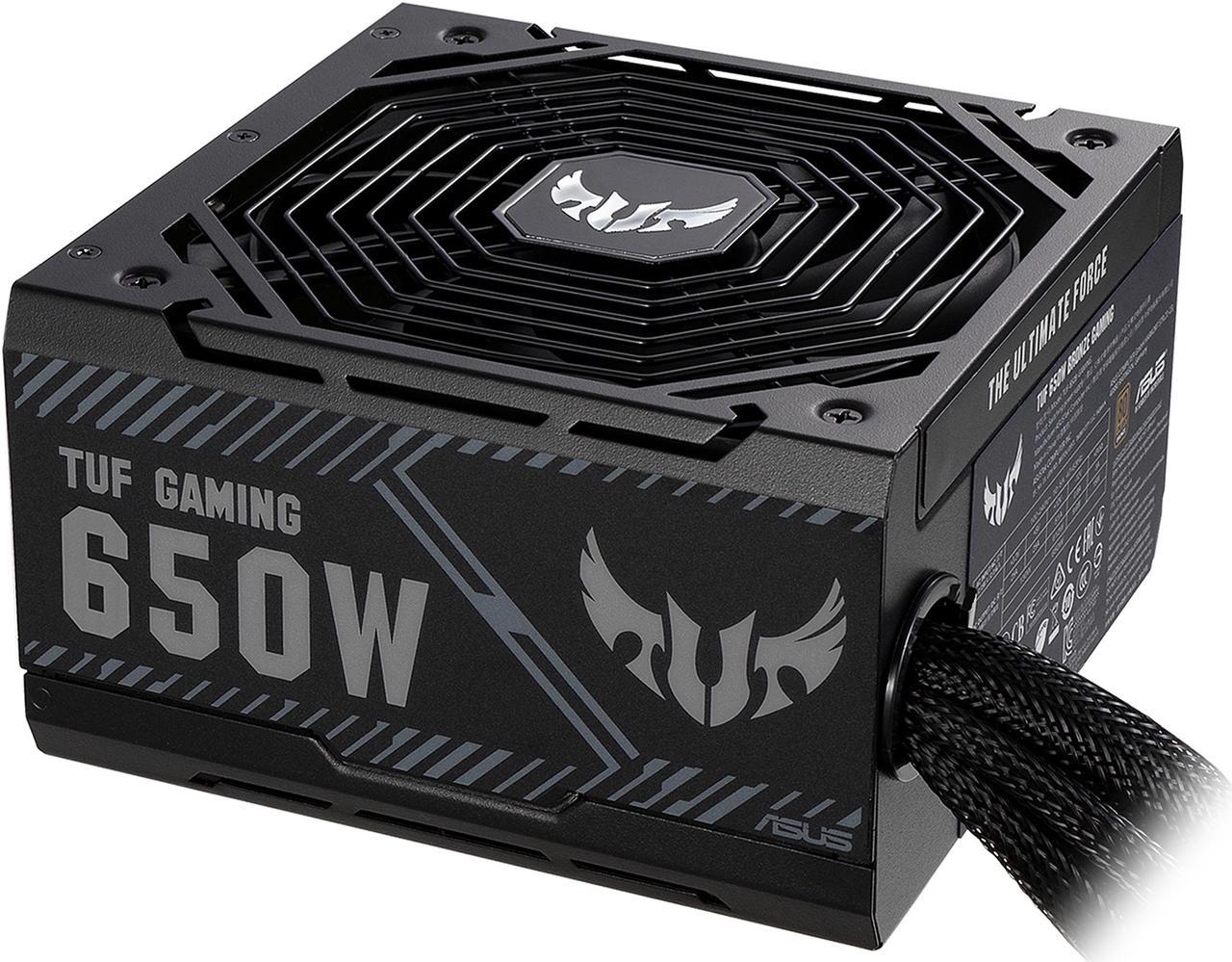 ASUS TUF GAMING 650W Bronze PSU, Power Supply, Axial-tech Fan Design, Dual Ball Fan Bearings, 0dB Technology, 80 PLUS Bronze Certification, 80cm 8-pin CPU Connector, 6-year Warranty