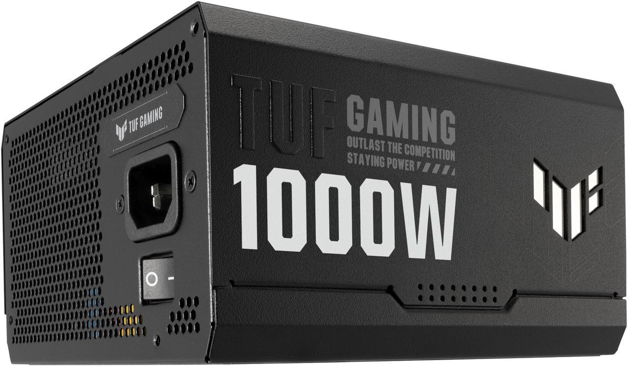 ASUS TUF Gaming 1000W Gold (1000 Watt, ATX 3.0 Compatible Fully Modular Power Supply, 80+ Gold Certified, Military-grade Components, Dual Ball Bearing, Axial-tech Fan, PCB Coating)