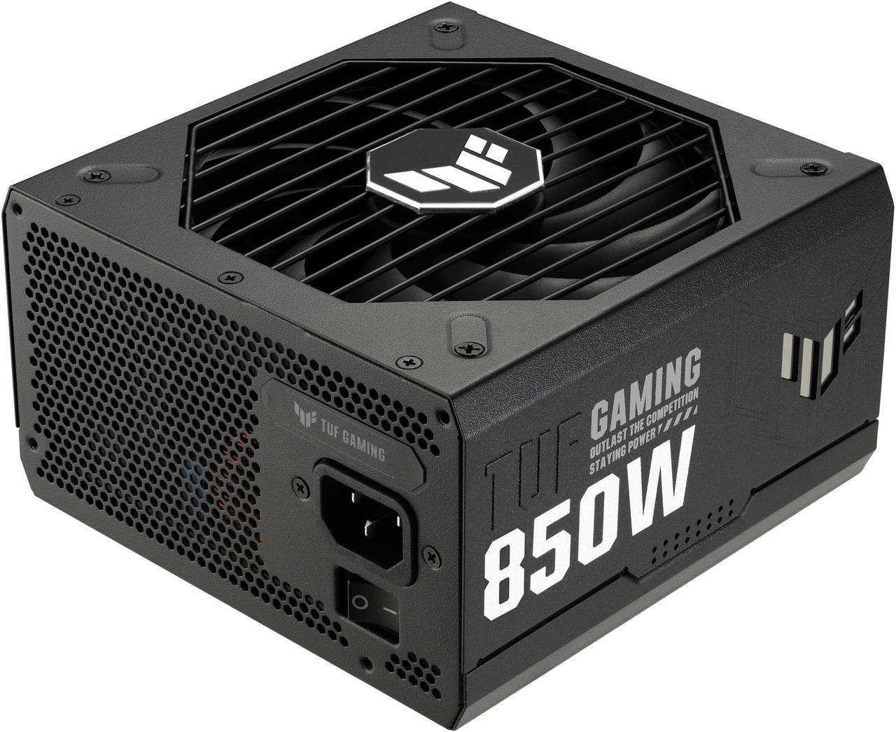 ASUS TUF Gaming 850W Gold (850 Watt, ATX 3.0 Compatible, Fully Modular Power Supply, 80+ Gold, Military-grade Components, Dual Ball Bearing, Axial-tech Fan, PCB Coating)