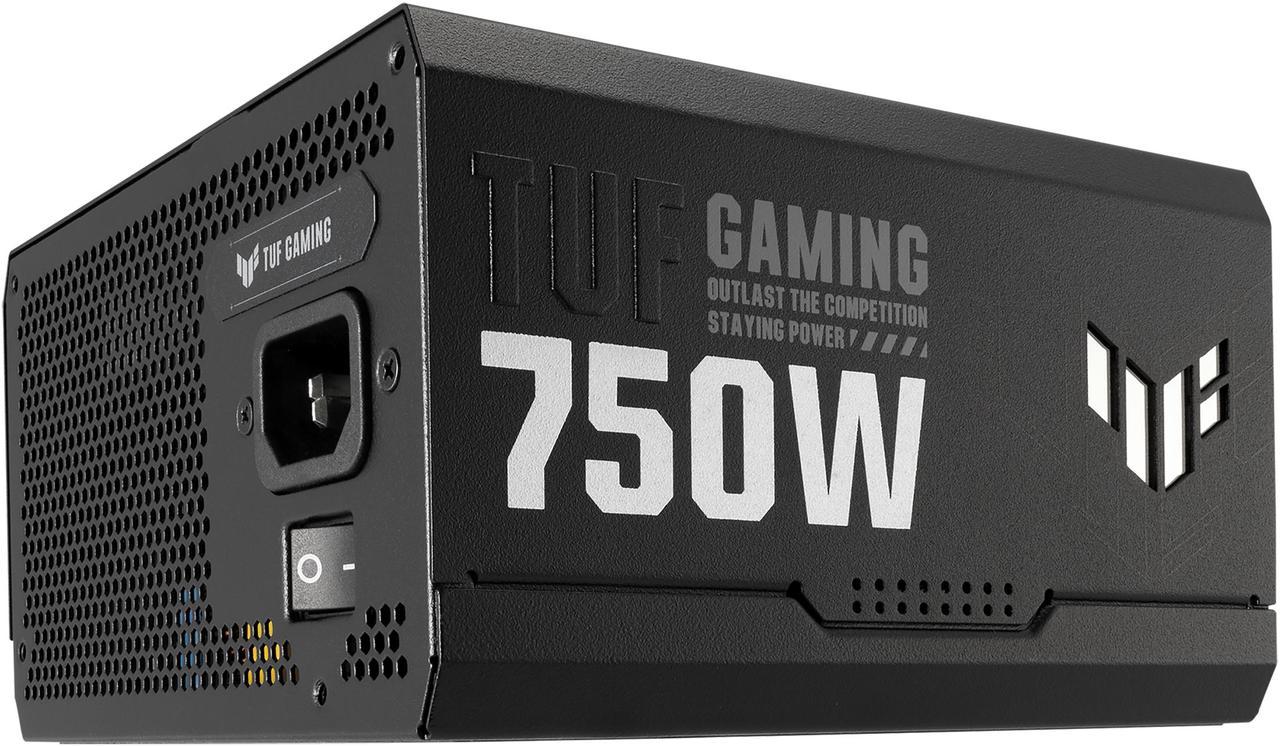 ASUS TUF Gaming 750W Gold (750 Watt, Fully Modular Power Supply, 80+ Gold Certified, ATX 3.0 Compatible, Military-grade Components, Dual Ball Bearing, Axial-tech Fan, PCB Coating)