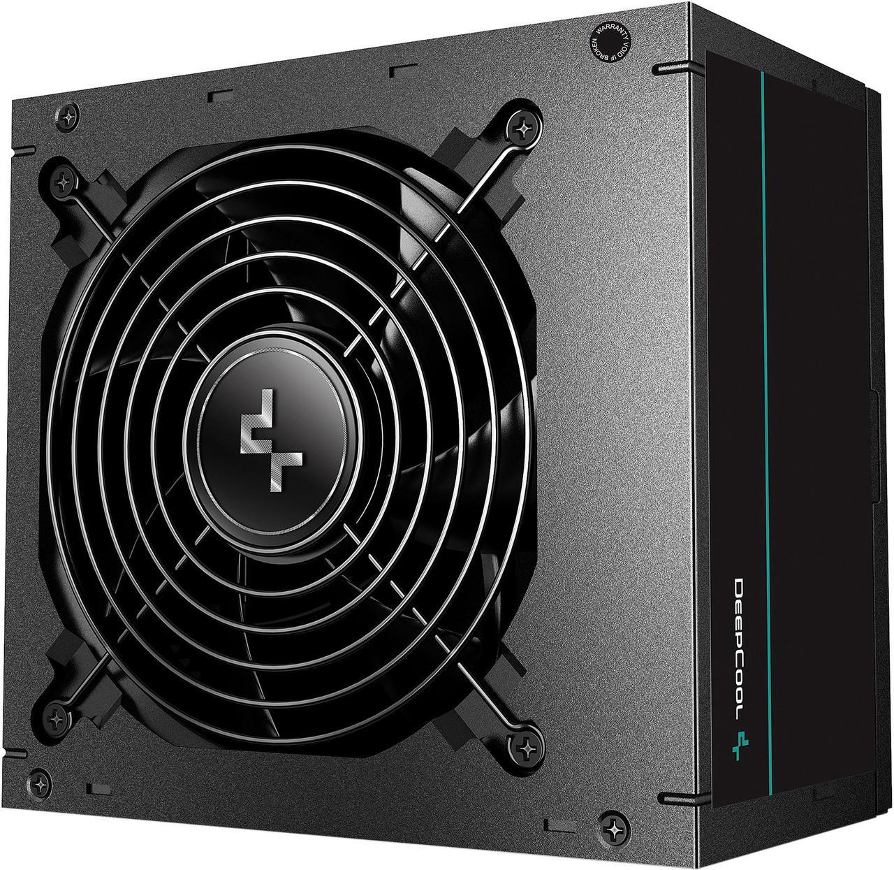 DeepCool PM650D, 80 PLUS Gold Certified, Non-Modular, Black Flat Cables, 5 Year Warranty, 650 Watts