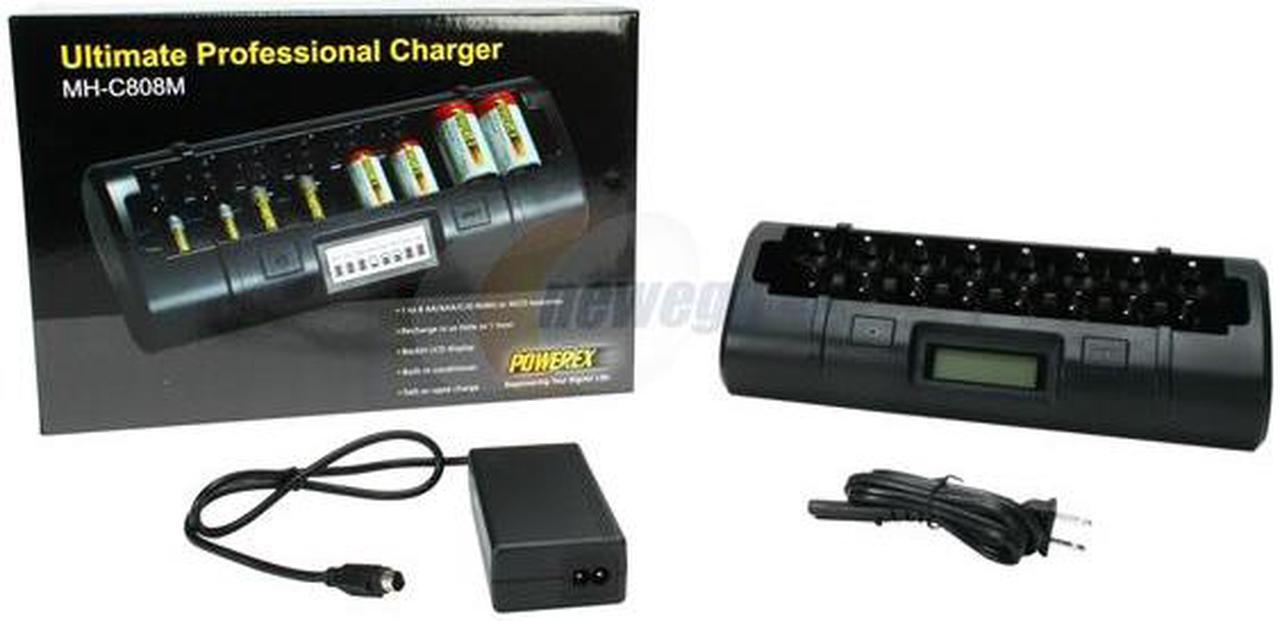 Alt view image 6 of 6 - Powerex MH-C808M Ultimate Professional Charger for 8 AA / AAA / C / D NiMH or NiCD Batteries