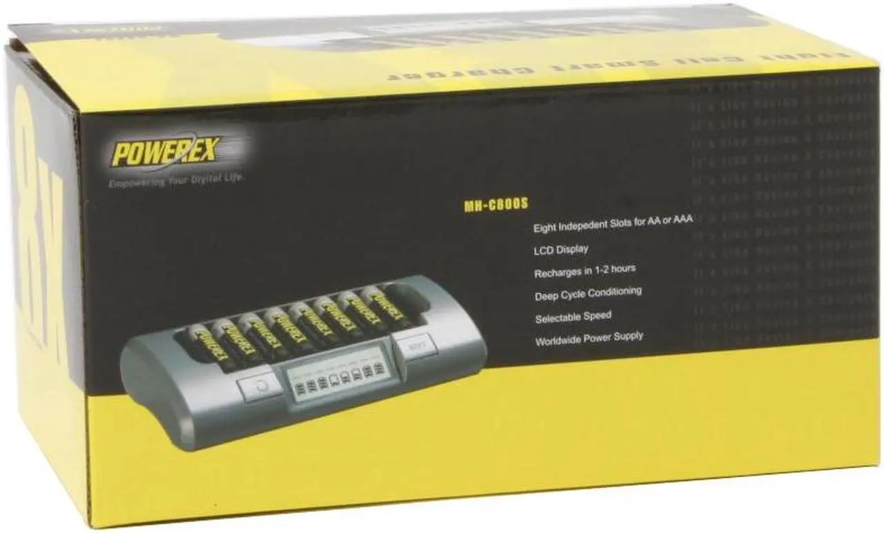 Alt view image 5 of 5 - POWEREX MH-C800S Eight Cell AA/AAA Smart Charger