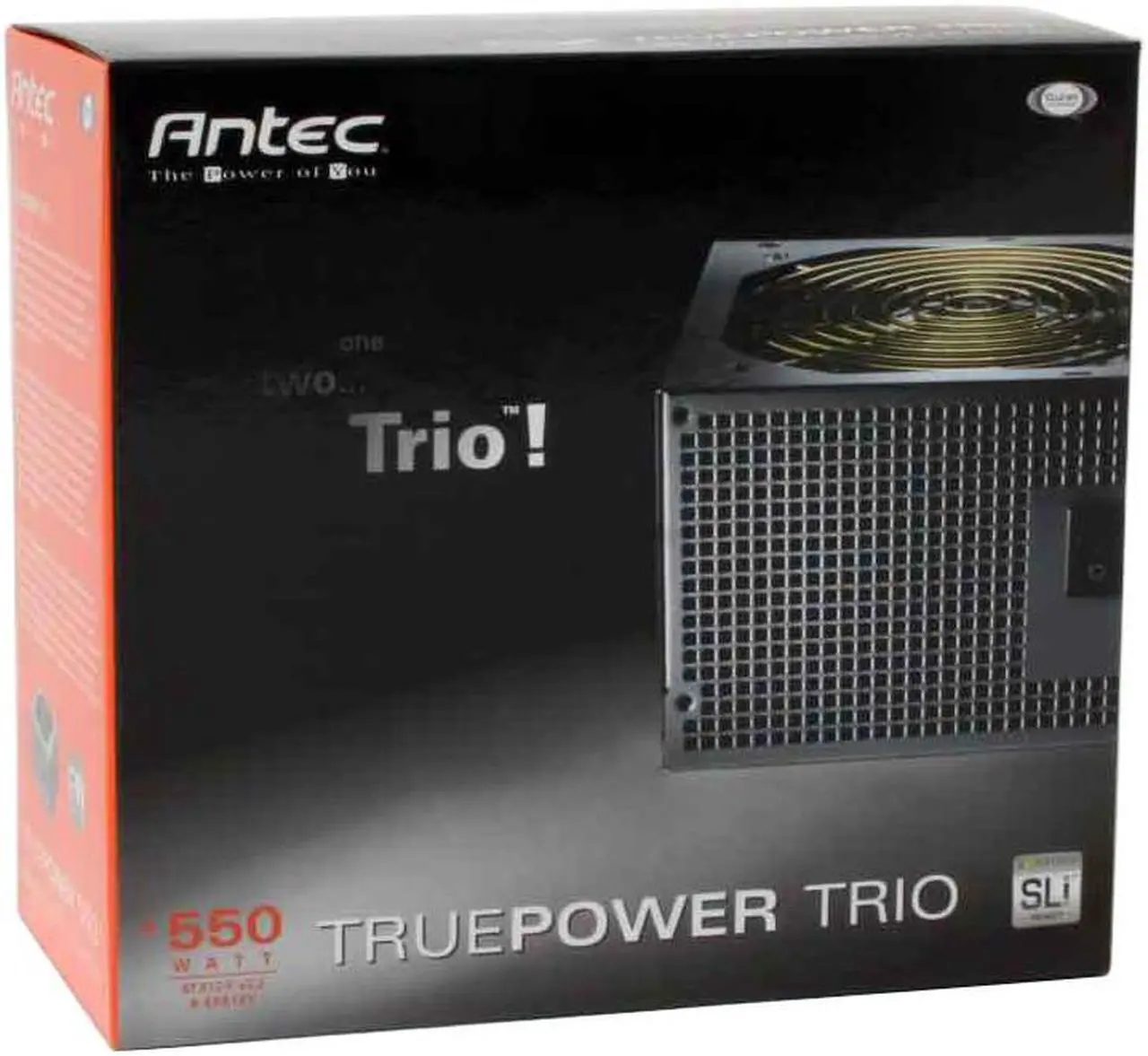 Alt view image 8 of 8 - Antec True Power Trio TP3-550 550 W ATX12V SLI Certified CrossFire Ready Active PFC Power Supply with Three 12V Rails