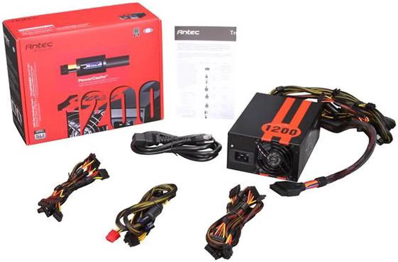 Alt view image 7 of 7 - Antec TPQ-1200 1200W Continuous Power with PowerCache Technology SLI Ready CrossFire Certified 80 PLUS SILVER Certified Modular Active PFC Power Supply