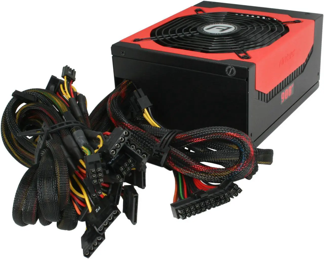 Alt view image 5 of 7 - Antec High Current Gamer Series HCG-900 900W ATX12V v2.3 / EPS12V v2.91 SLI Certified CrossFire Certified 80 PLUS BRONZE Certified Active PFC Power Supply - Intel Haswell Fully Compatible