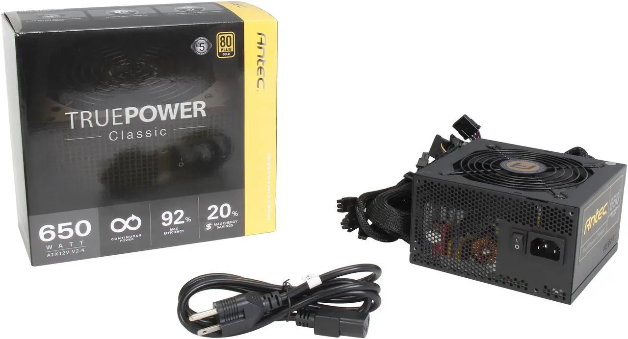 Alt view image 7 of 7 - Antec TruePower Classic series TP-650C 650 W 80 PLUS GOLD Certified Power Supply