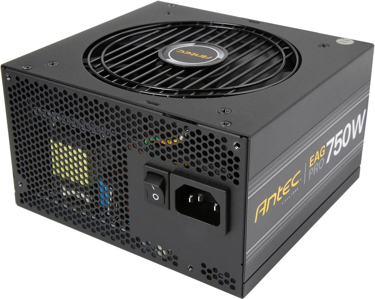 Antec Earthwatts Gold Pro Series EA750G Pro 750W Semi-Modular, 80 PLUS GOLD, 120mm Silent Fan, PhaseWave Design, 7 Year Warranty