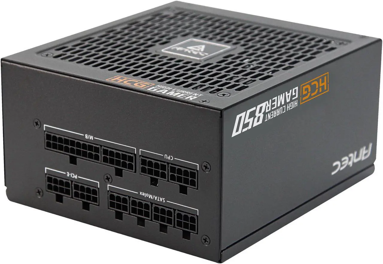 Alt view image 4 of 10 - Antec HCG850 Bronze 850W Fully Modular, 80 PLUS BRONZE, 135mm DBB Fan, Full Japanese Heavy-Duty Caps, 5 Year Warranty