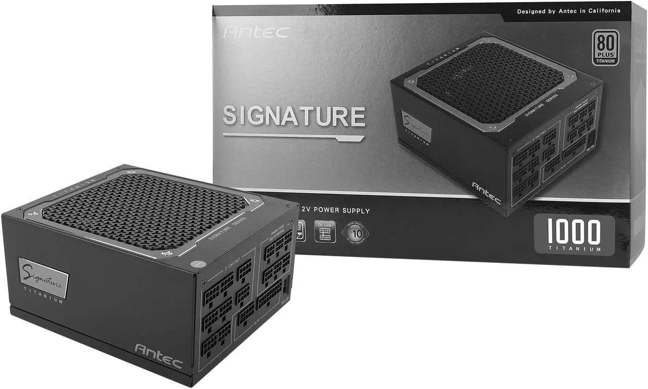Alt view image 13 of 13 - Antec Signature Series ST1000, 80 PLUS Titanium Certified, 1000W Full Modular with OC Link Feature, PhaseWave Design, Full Top-Grade Japanese Caps, Zero RPM Mode, 135 mm FDB Silence & 10-Year Warranty