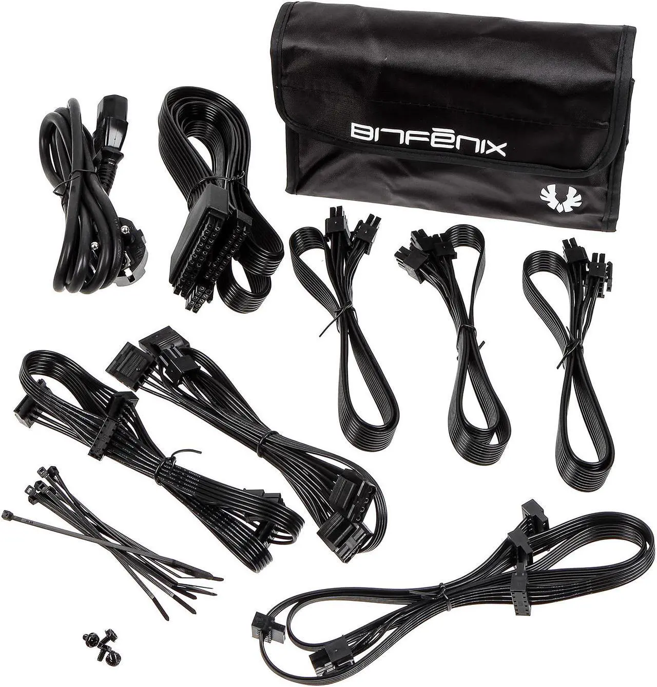 Alt view image 11 of 12 - BitFenix Whisper M 80 Plus Gold Full Modular 550W PSU, BWG550M