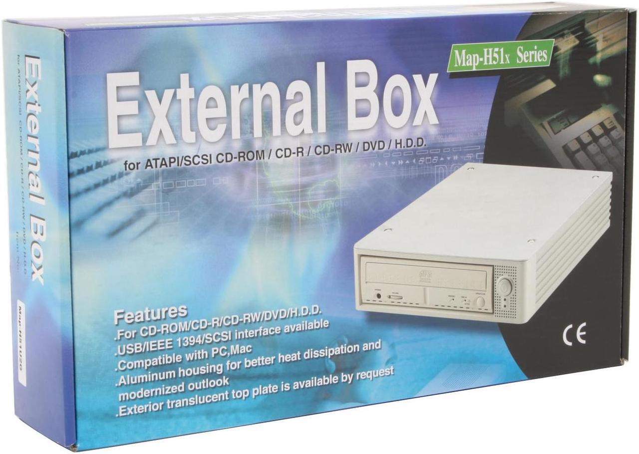 Alt view image 5 of 5 - Mapower MAP-H51x Series H51U2G Aluminum 5.25" IDE USB 2.0 External Enclosure