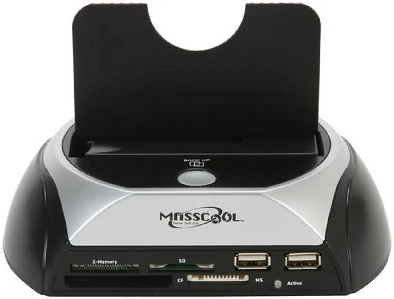 Alt view image 2 of 7 - Masscool DS-UES002CH USB2.0 + eSATA to 2.5"/3.5" SATA HDD Docking Station with Card Reader + Hub and one touch backup function