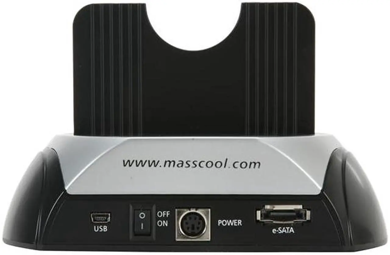 Alt view image 5 of 7 - Masscool DS-UES002CH USB2.0 + eSATA to 2.5"/3.5" SATA HDD Docking Station with Card Reader + Hub and one touch backup function