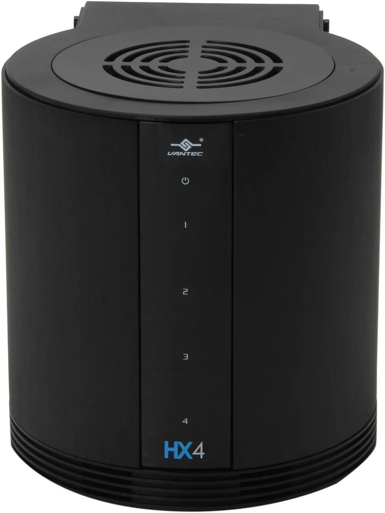 Alt view image 3 of 6 - VANTEC NexStar HX4 NST-640SU3-BK Aluminum / Plastic 3.5" Black SATA I/II/III USB 3.0 & eSATA Quad Bay HDD Enclosure