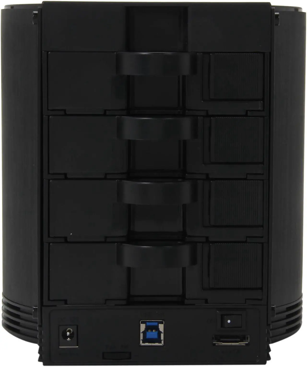 Alt view image 5 of 6 - VANTEC NexStar HX4 NST-640SU3-BK Aluminum / Plastic 3.5" Black SATA I/II/III USB 3.0 & eSATA Quad Bay HDD Enclosure