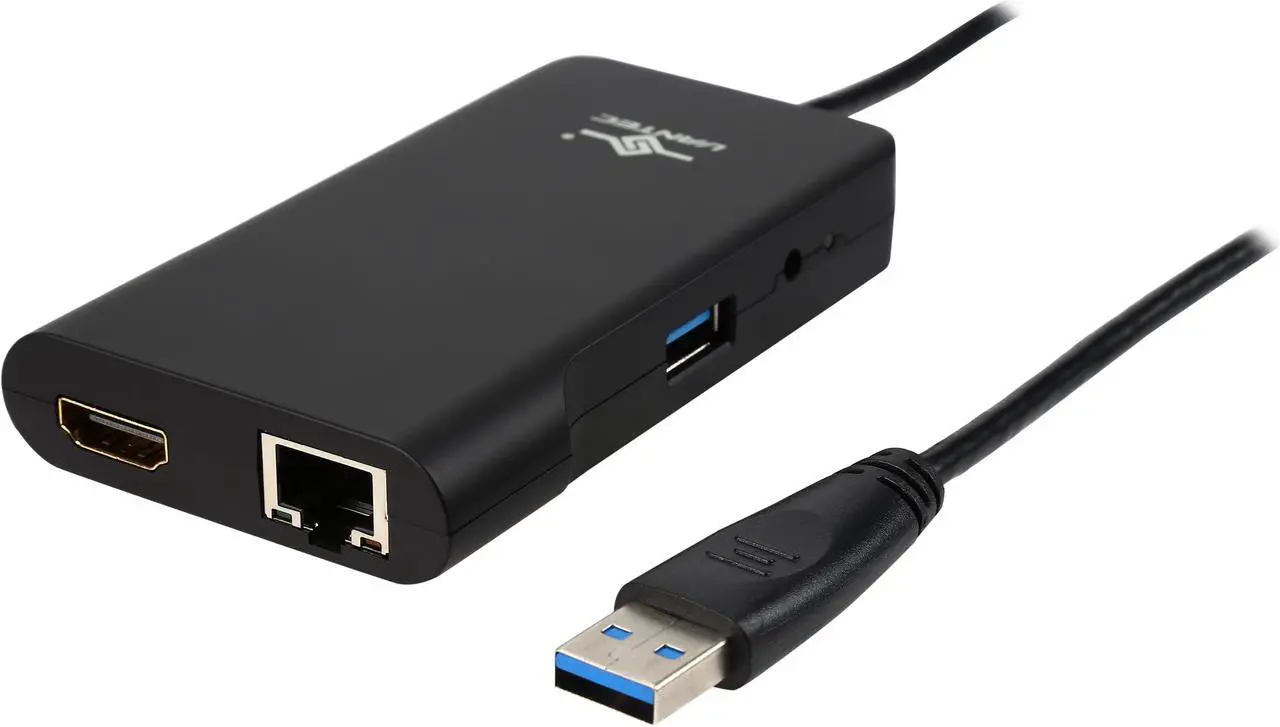 Main image of VANTEC DSH-M100U3 USB 3.0 Universal Mini Docking Station Adapter with HDMI/DVI DisplayLink Certified